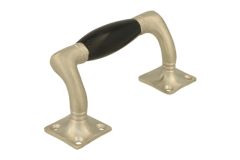 Poignée de tirage 115 mm déportée nickel satiné bakélite