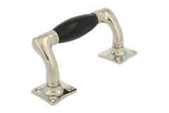 Poignée de tirage 115 mm déportée laiton nickelé bakélite