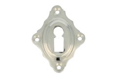 Sleutelrozet diagonaal messing vernikkeld