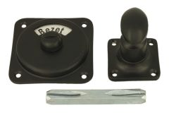 Bouton de condamnation à voyant pour WC Vrij/Bezet noir