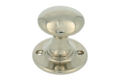 Ronde knop Ø40mm rozet Ø50mm in glanzend nikkel